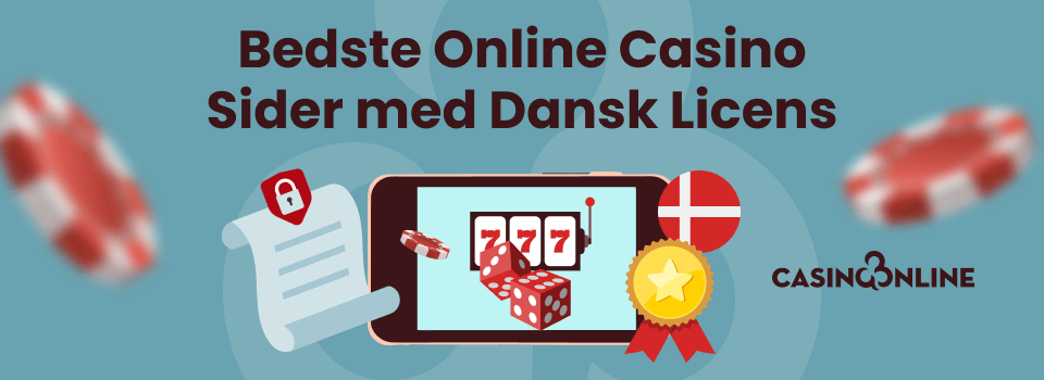 Banner om de bedste casinoer med dansk licens på Bedste Casino Online