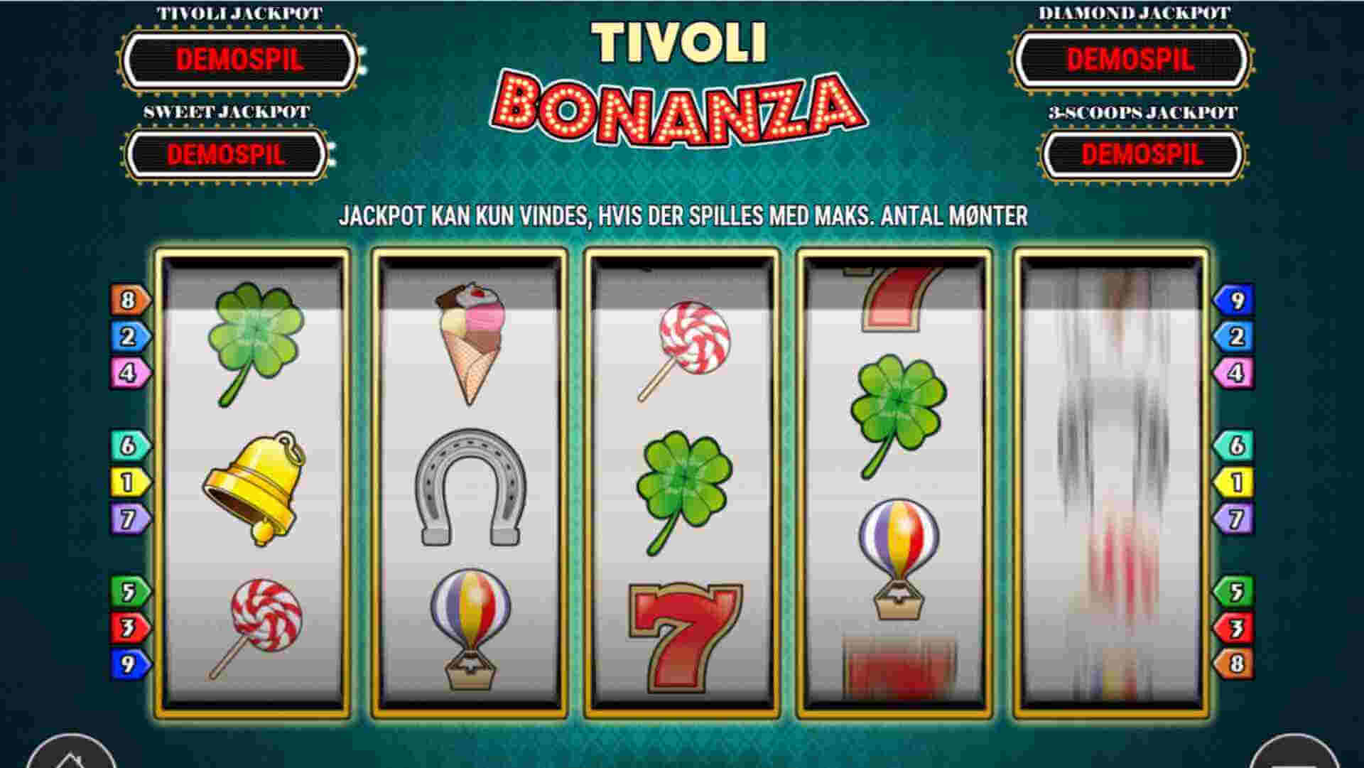 Tivoli Bonanza fra playn go: online spilleautomat hos Tivoli Casino