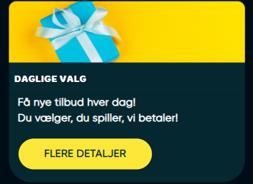 Daglige valg hos Casino and Friends