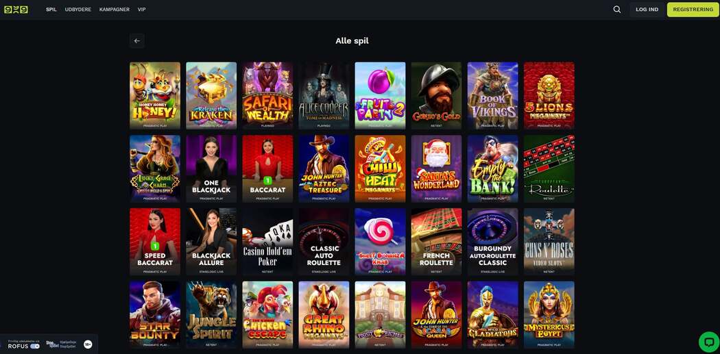 Slots og spillemaskiner, som findes hos Casino999