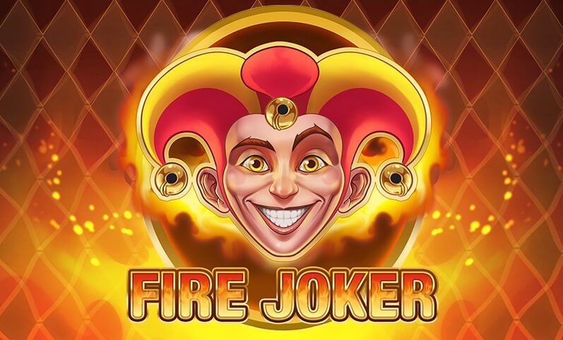 Fire Joker spilleautomat med en smilende joker og orange farver