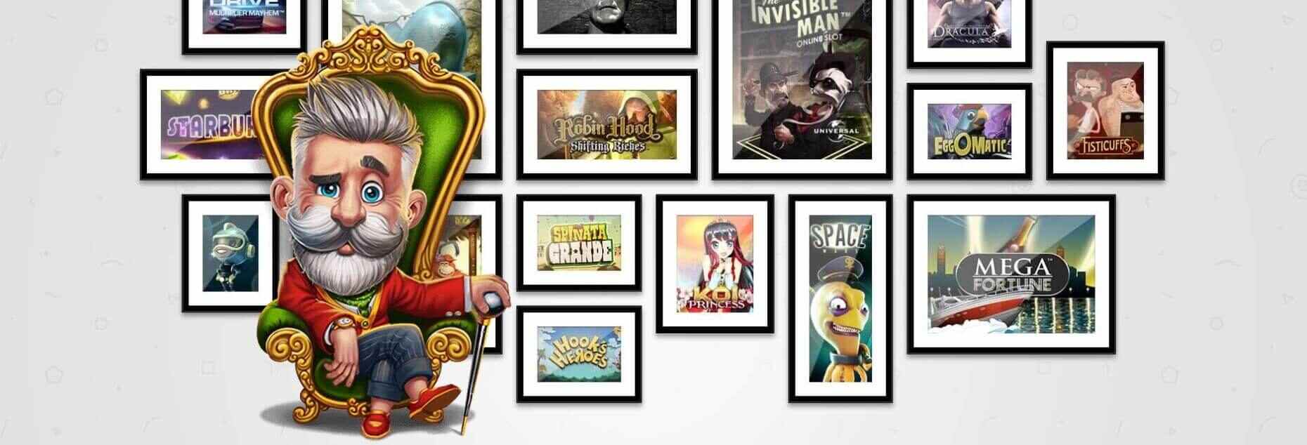 Banner for Lucky Louis Casino med online spilleautomater