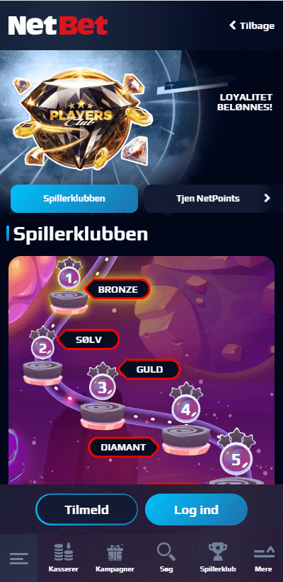 Spillerklubben hos NetBet Danmark
