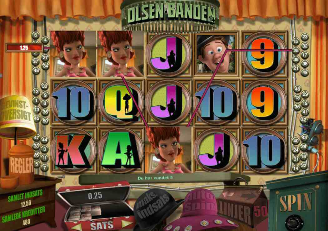 Casino-spilleautomat med Olsen Banden