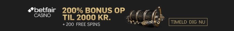 sort Betfair Casino-banner med en ny velkomstbonus