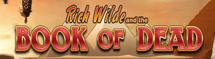Banner med Book of Dead-logo