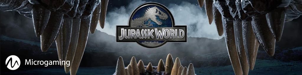 Banner for Jurassic World-spilleautomaten