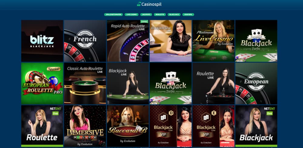 Live casino hos Turbonino